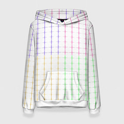 Женская толстовка Color white multicolored stripes