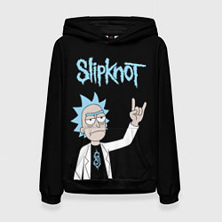 Женская толстовка Slipknot и Рик Санчес из Рик и Морти