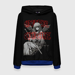 Толстовка-худи женская Маленький ангел с мечом - аниме y2k, цвет: 3D-синий