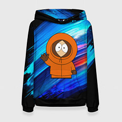 Толстовка-худи женская Южный парк - Кенни, цвет: 3D-черный