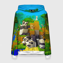 Женская толстовка Майнкрафт - панды