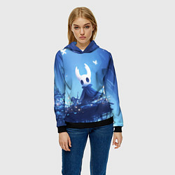Толстовка-худи женская Игра Hollow Knight, цвет: 3D-черный — фото 2