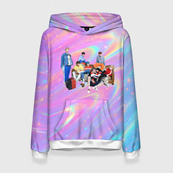 Женская толстовка BTS группа на диване