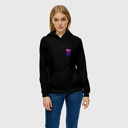 Толстовка-худи женская Crystal nightwear, цвет: 3D-черный — фото 2