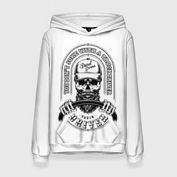 Толстовка-худи женская Водитель грузовика, цвет: 3D-белый