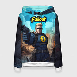 Женская толстовка Fallout смотритель с пистолетом