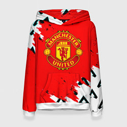 Женская толстовка Манчестер Юнайтед символы краски