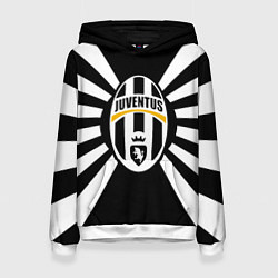 Толстовка-худи женская Ювентус линии, цвет: 3D-белый
