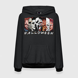 Толстовка-худи женская Герои ужасов, цвет: 3D-черный