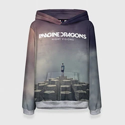 Толстовка-худи женская Imagine Dragons: Night Visions, цвет: 3D-меланж