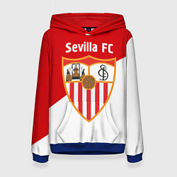Толстовка-худи женская Sevilla FC, цвет: 3D-синий