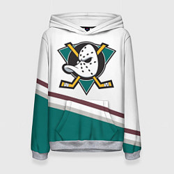 Толстовка-худи женская Anaheim Ducks Selanne, цвет: 3D-меланж