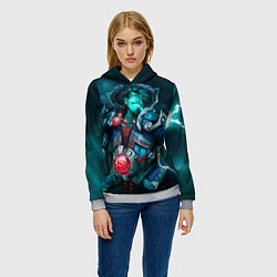 Толстовка-худи женская Storm Spirit, цвет: 3D-меланж — фото 2