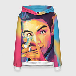 Толстовка-худи женская Big Bang Art, цвет: 3D-белый