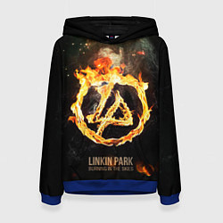 Толстовка-худи женская Linkin Park: Burning the skies, цвет: 3D-синий