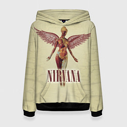 Толстовка-худи женская Nirvana Angel, цвет: 3D-черный