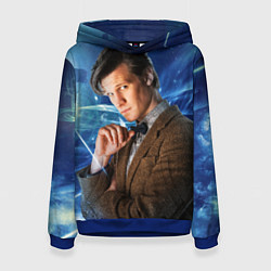 Толстовка-худи женская 11th Doctor Who, цвет: 3D-синий