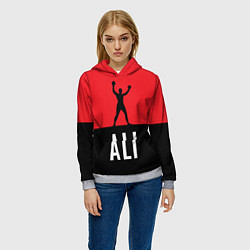 Толстовка-худи женская Ali Boxing, цвет: 3D-меланж — фото 2