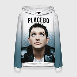 Толстовка-худи женская Placebo: Brian Molko, цвет: 3D-белый