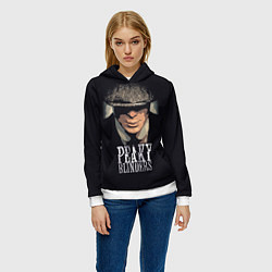Толстовка-худи женская Peaky Blinders, цвет: 3D-белый — фото 2