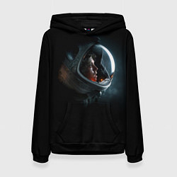 Толстовка-худи женская Aliens Astronaut, цвет: 3D-черный