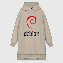 Женская толстовка-платье Debian