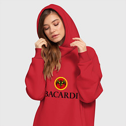Женское худи-платье Bacardi, цвет: красный — фото 2