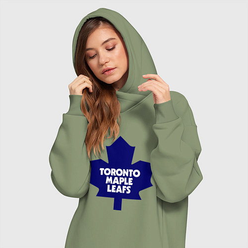 Женская толстовка-платье Toronto Maple Leafs / Авокадо – фото 3