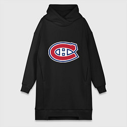 Женское худи-платье Montreal Canadiens, цвет: черный