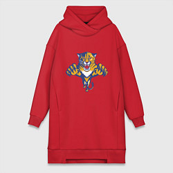 Женское худи-платье Florida Panthers, цвет: красный