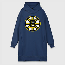 Женское худи-платье Boston Bruins, цвет: тёмно-синий