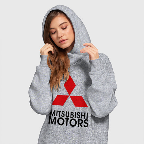 Женская толстовка-платье Mitsubishi / Меланж – фото 3
