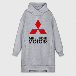 Женское худи-платье Mitsubishi, цвет: меланж