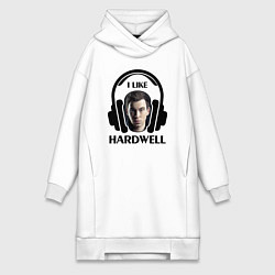 Женское худи-платье I like Hardwell, цвет: белый