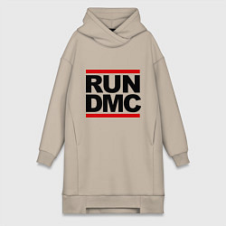 Женское худи-платье Run DMC, цвет: миндальный