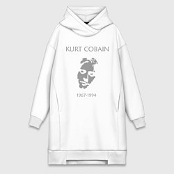 Женская толстовка-платье Kurt Cobain: 1967-1994