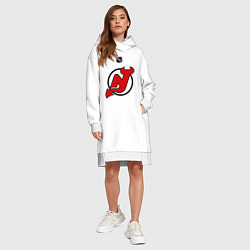 Женское худи-платье New Jersey Devils: Kovalchuk 17, цвет: белый — фото 2
