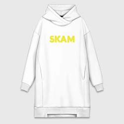 Женское худи-платье Skam, цвет: белый