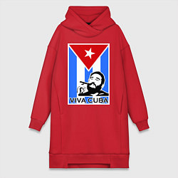 Женская толстовка-платье Fidel: Viva, Cuba!