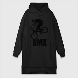 Женское худи-платье BMX 3, цвет: черный