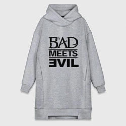 Женская толстовка-платье Bad Meets Evil