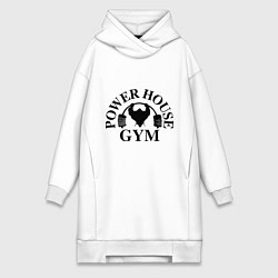Женское худи-платье Power House Gym, цвет: белый
