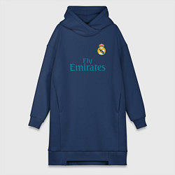 Женское худи-платье Real Madrid: Ronaldo 07, цвет: тёмно-синий