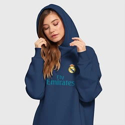Женское худи-платье Real Madrid: Ronaldo 07, цвет: тёмно-синий — фото 2