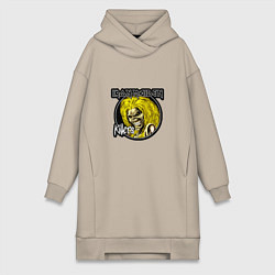 Женское худи-платье Iron Maiden Killers, цвет: миндальный