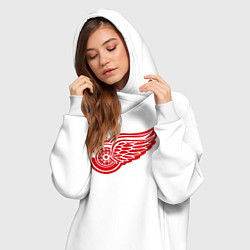 Женское худи-платье Detroit Red Wings: Pavel Datsyuk, цвет: белый — фото 2