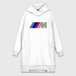 Женское худи-платье BMW M, цвет: белый