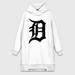 Женское худи-платье Detroit Tigers, цвет: белый