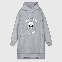 Женское худи-платье Welders Russia, цвет: меланж