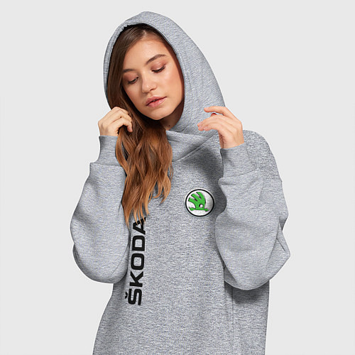 Женская толстовка-платье Skoda Style / Меланж – фото 3